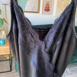 Abercrombie & Fitch Cami Silk Lace Body Suit